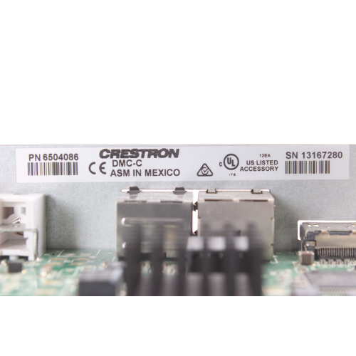 Crestron DMC-C Input Card label