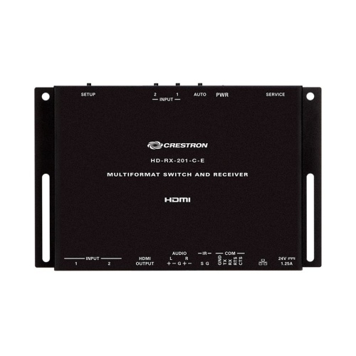 crestron-hd-rx-201-c-e-sm-lite-hdmi-over-catx-receiver--room-controller-2x1-auto-switcher-hd-scaler-surface-mount-top1