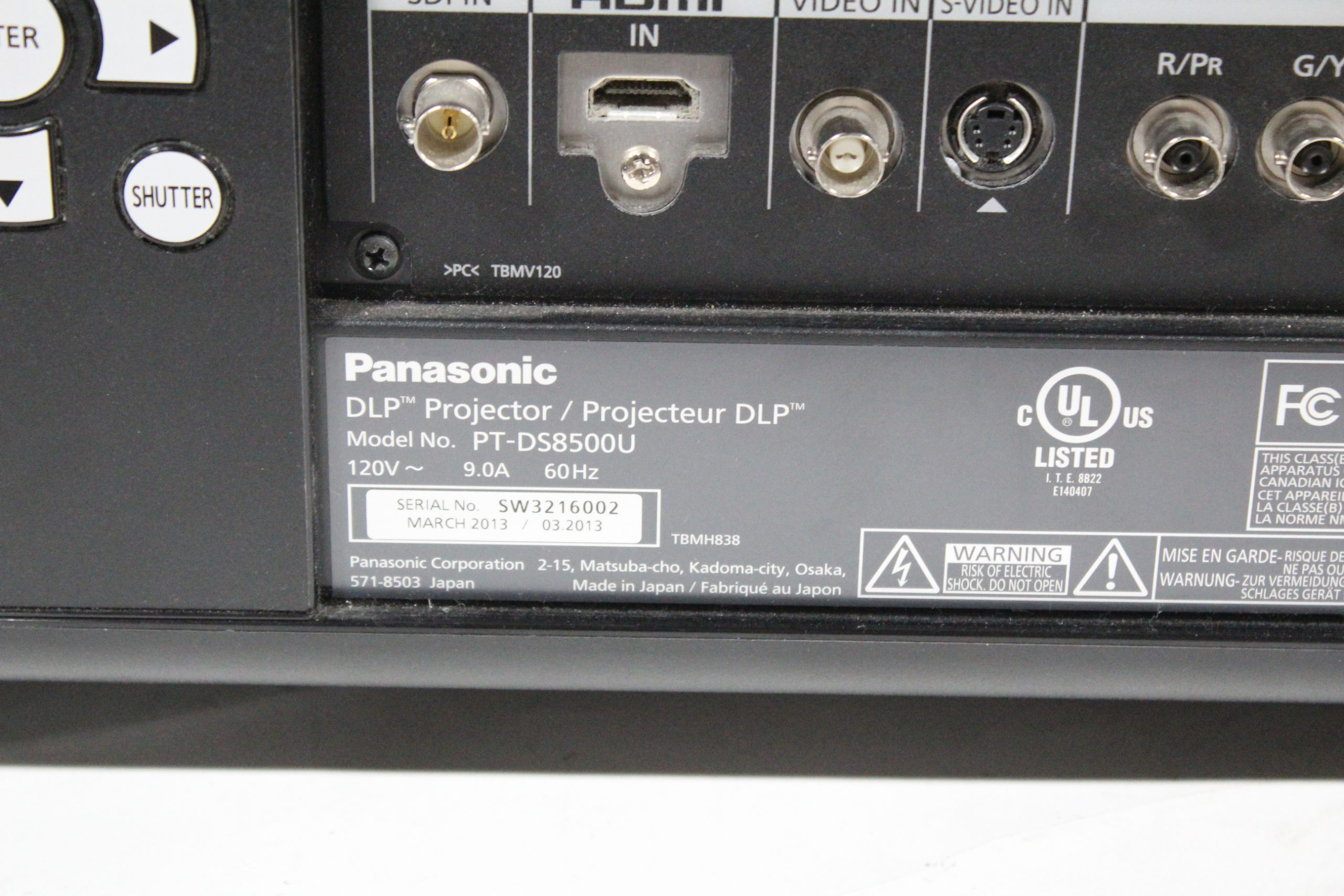 panasonic pt ds8500u