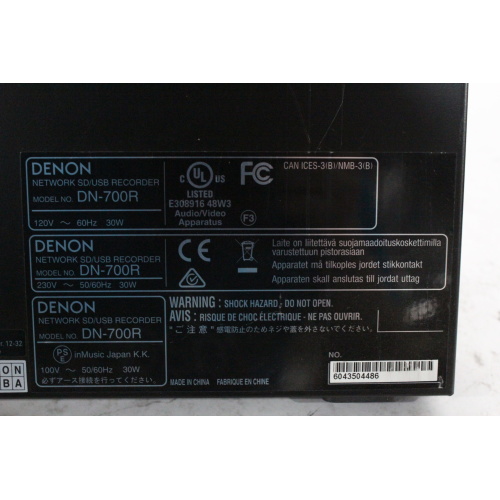Denon DN-700R Network SD/USB Audio Recorder Tag