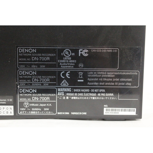 Denon DN-700R Network SD/USB Audio Recorder Tag