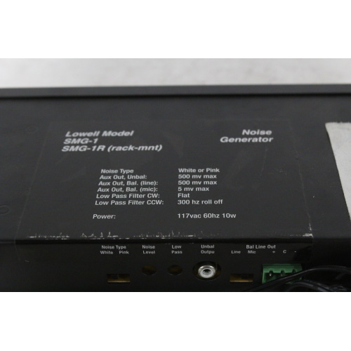 Lowell Audio SMG-1 (Rack mnt) Noise Generator Top