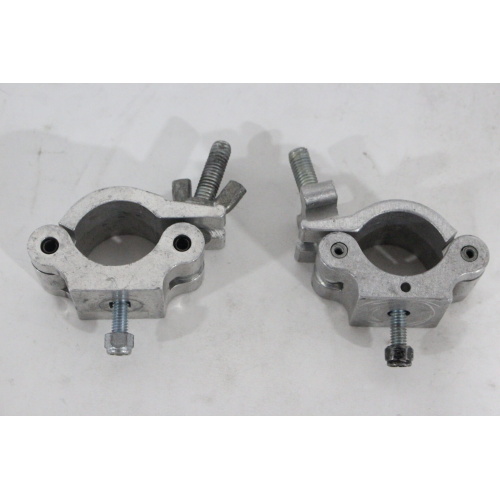 (2) TUV SUD ProBurger 500 KG 25461 KCP-831 Silver Half Coupler Stage Clamps