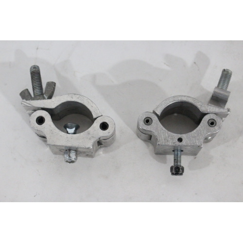 (2) TUV SUD ProBurger 500 KG 25461 KCP-831 Silver Half Coupler Stage Clamps