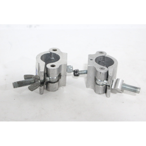 (2) TUV SUD ProBurger 500 KG 25461 KCP-831 Silver Half Coupler Stage Clamps