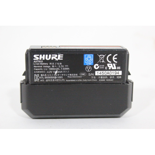 shure-axt100-g1-bodypack-transmitter-470-530-mhz-w-axt910-li-ion-battery