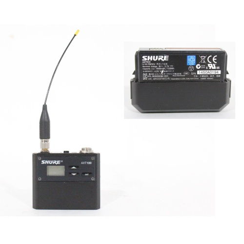 shure-axt100-g1-bodypack-transmitter-470-530-mhz-w-axt910-li-ion-battery