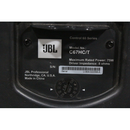 2 JBL Control 67HCT Narrow-Coverage Satellite Pendant Speaker - 6