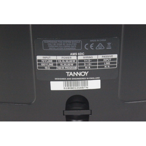 Tannoy AMS 6DC 6 Dual Concentric Surface-Mount Loudspeaker - 8