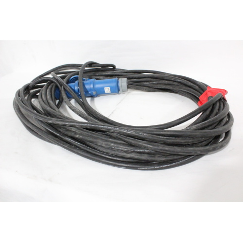 100' 220 V Single Phase 32 A 3 Pin Mennekes Industrial Plug - 2