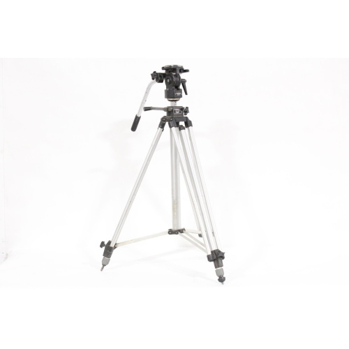 Manfrotto Bogen 3040 Tripod w 3063 Fluid Head and Pan Handle - 1