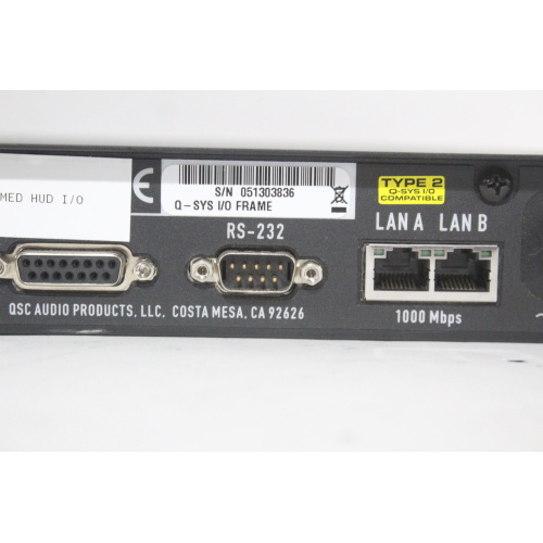 QSC Versatile Q-SYS I/O Frame Network Interface