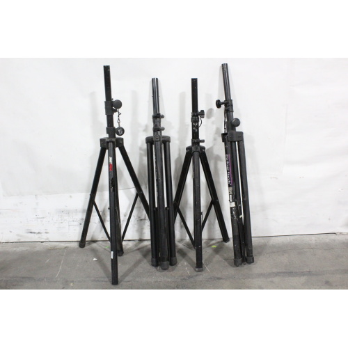 4 Tripod Speaker Stands 2 Ultimate Support Stands, 1 PRO Line 1 On Stage stand - 1