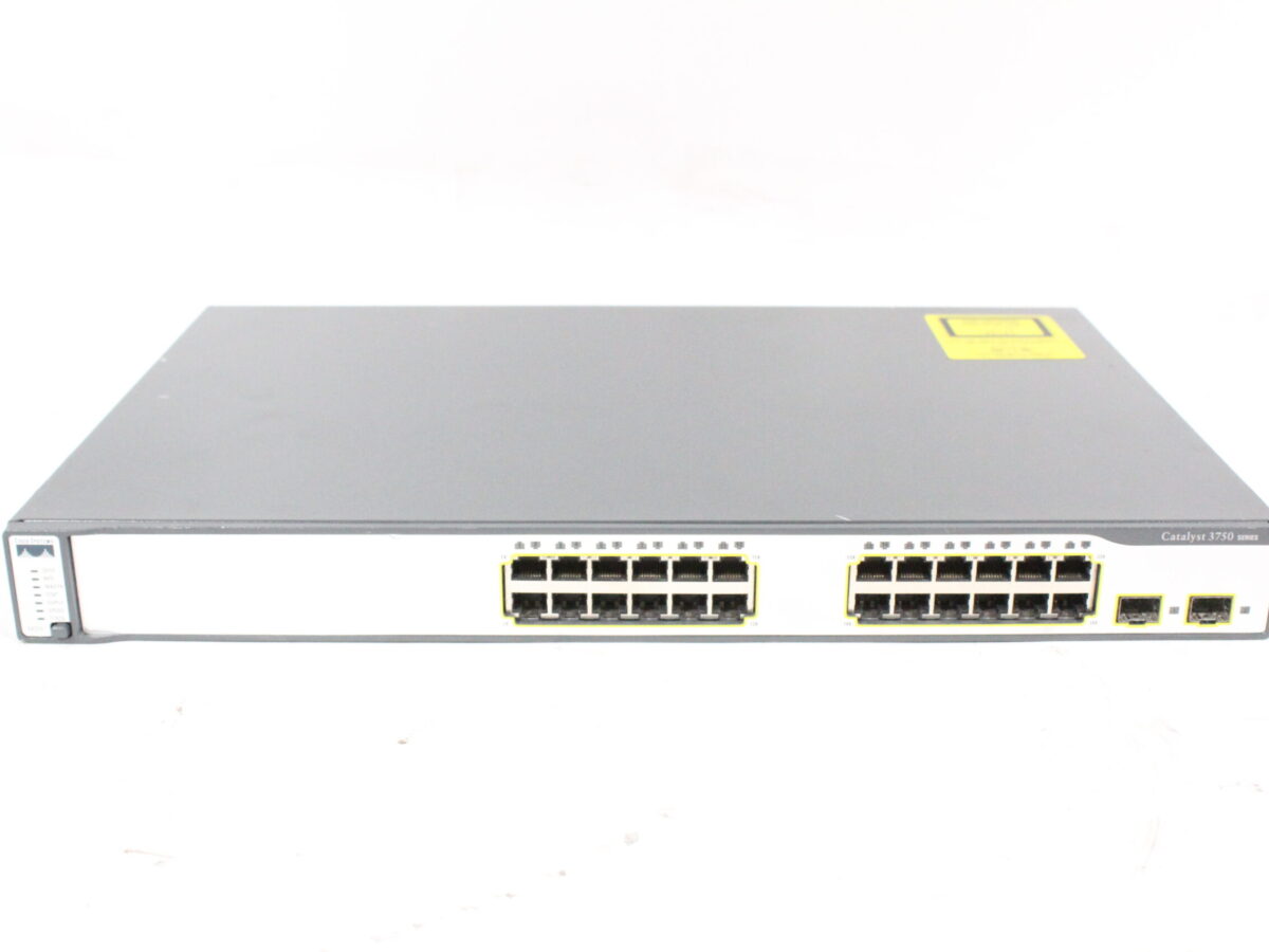 Cisco Catalyst WS-C3750-24TS-E 24-Port Ethernet Switch w/ (2) SFP Slots