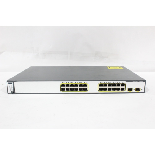 Cisco Catalyst WS-C3750-24TS-E 24-Port Ethernet Switch w 2 SFP Slots - 1