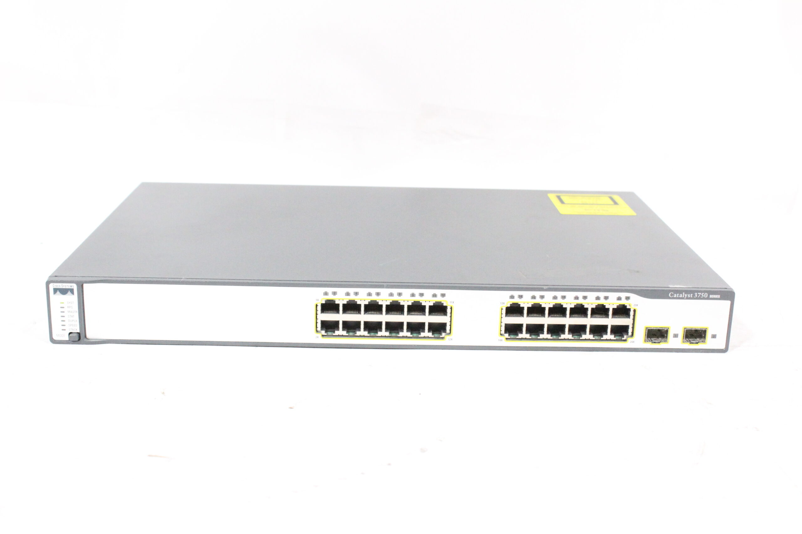 Cisco Catalyst Ws C3750 24ts E 24 Port Ethernet Switch W 2 Sfp Slots