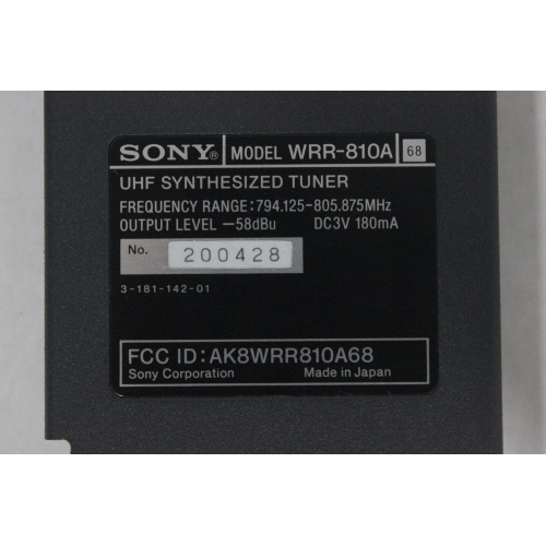 Sony WRR-810 UHF Tuner - 9