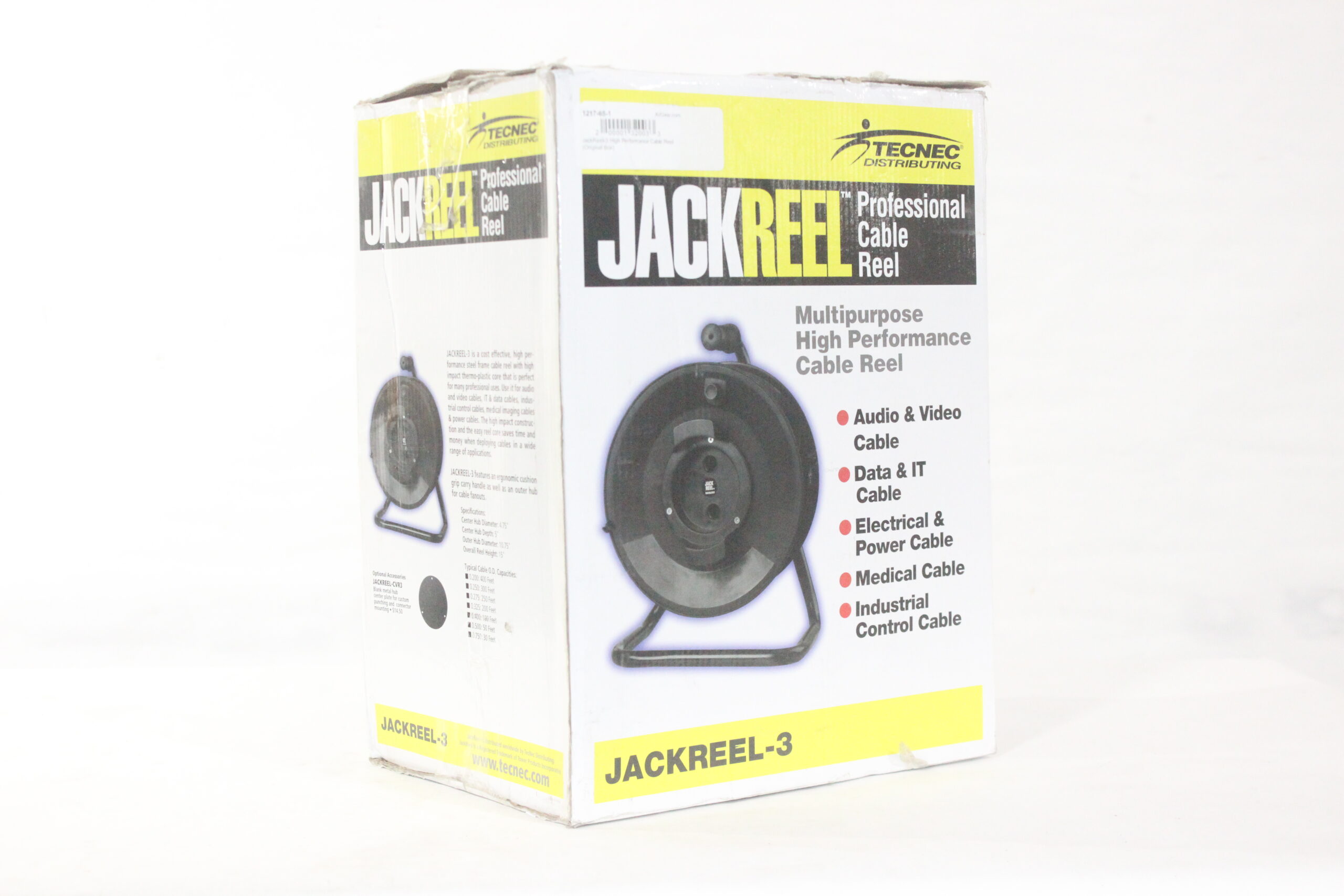 JackReel-3 High Capacity Low Cost Cable Reel