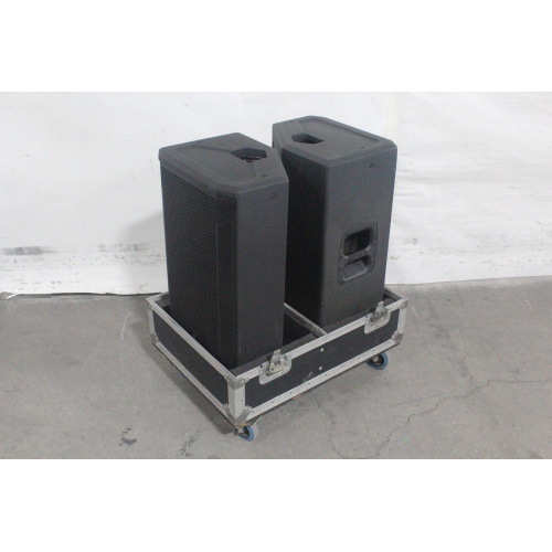 (2) JBL STX815M 15" Two-Way Bass-Reflex Passive Stage Monitors w/ Wheeled Hard Case