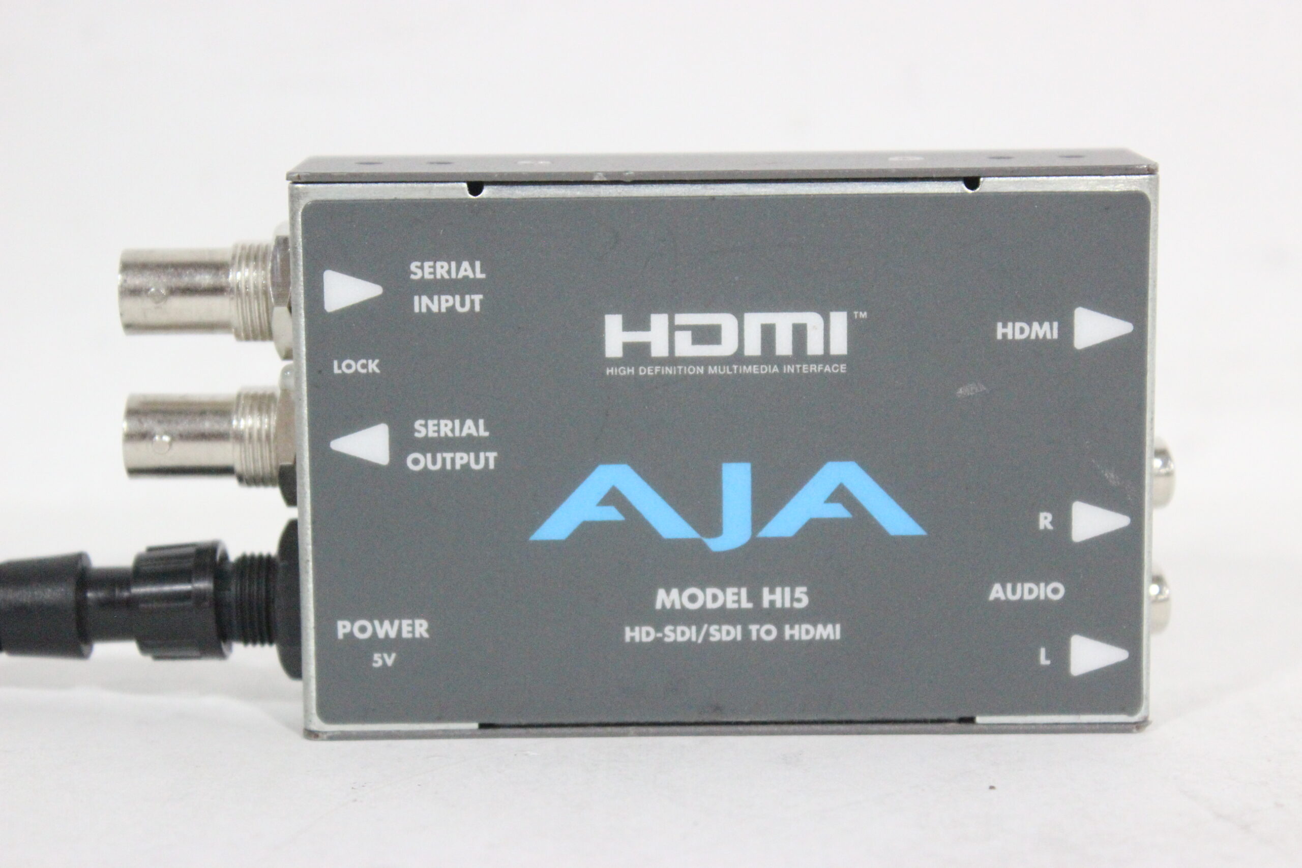 AJA Hi5 H15 deals HD-SDI/SDI TO HDMI VIDEO AND AUDIO MINI CONVERTER W/POWER SUPPLY