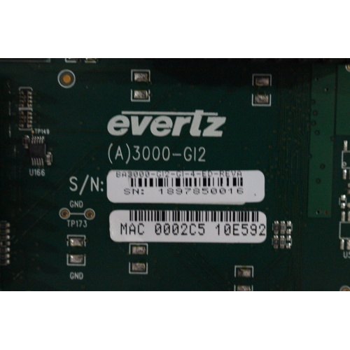 Evertz 3001MVP-OV-HSN HDSDAnalog Octal Input Card w Backplane - 2