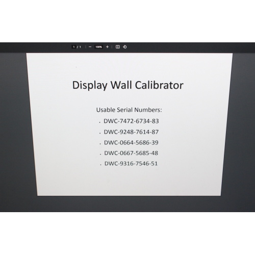 NEC Display Wall Calibrator Color Adjustment Software for Video Wall Application - 4