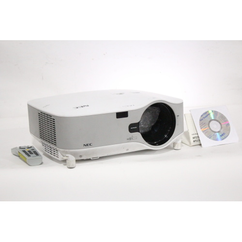 NEC NP3250W 4000 Lumens 1280x800 WXGA Conference Room Projector w Remote 504 Lamp Hours - 1