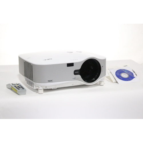 NEC NP3250W 4000 Lumens 1280x800 WXGA Conference Room Projector w Remote 736 Lamp Hours - 1