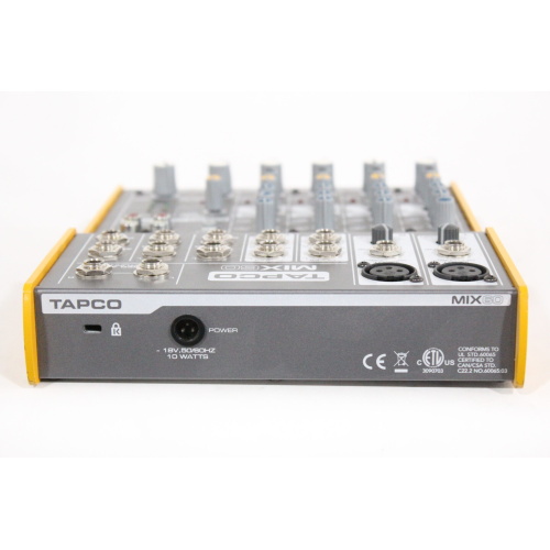 Tapco mix 60 Compact 6-Channel Mixer - 5