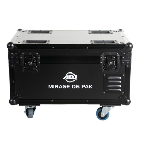 ADJ Mirage Q6 PAK Black with Charging Case 6-Pack, Black - 7