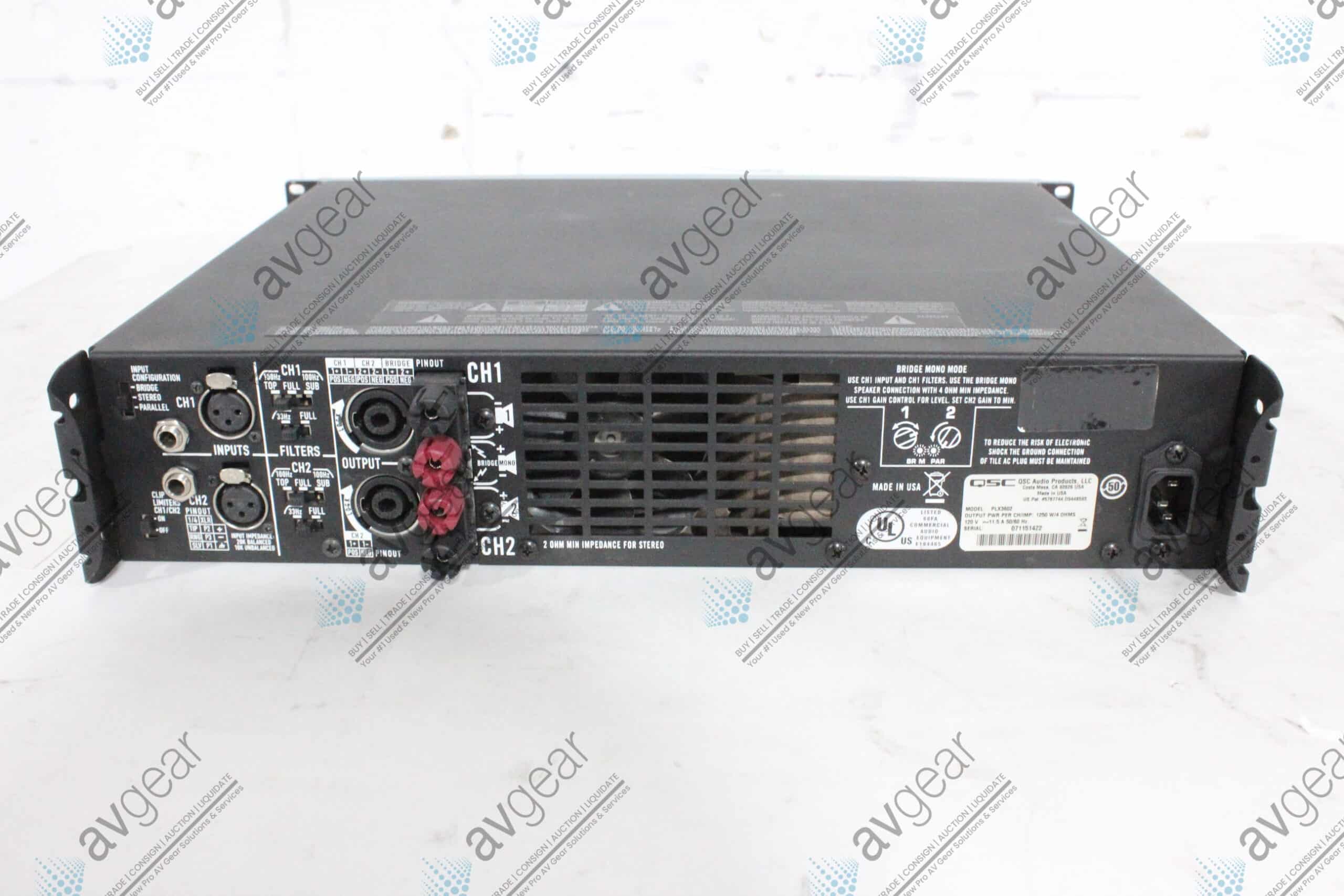 QSC PLX 3602 Power Amplifier