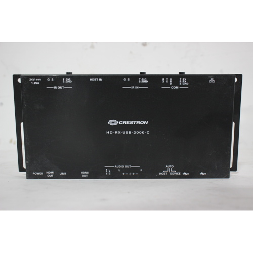 1 Crestron HD-TX-USB-2000-C Transmitter & 1 Crestron HD-RX-USB-2000-C Receiver w 1 DC Power Supply - 7