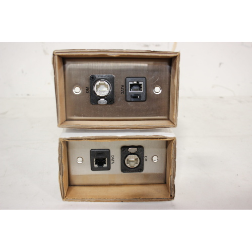 2 PanelCrafters RJ45 Wall Plate w Cat 5e and Cat 6 Connectors - 1