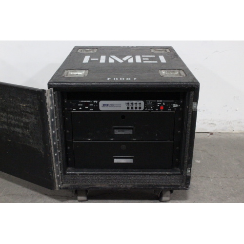 HME DX200 BS200 Wireless Intercom Base Station w/ (2) Antennas In Hard Wheeled RU Case