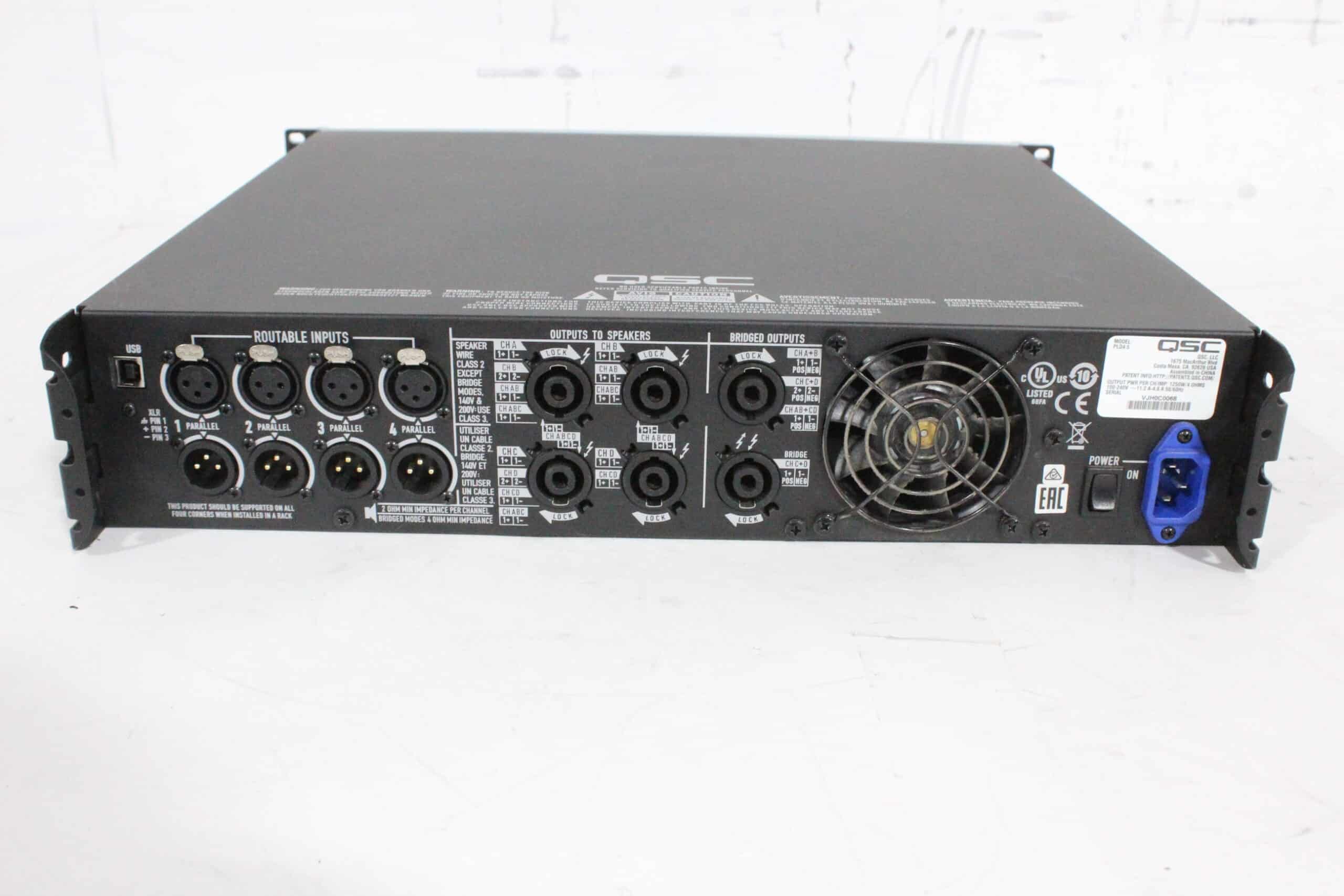 QSC PLD 4.5 4-Channel 5000W Processing Amplifier