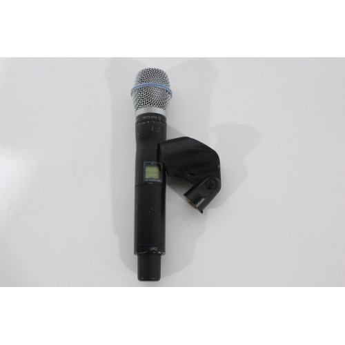 Shure UR2-H4 Handheld Wireless Microphone 518-578 MHz w Beta 87A Capsule and Mic Clip - 1