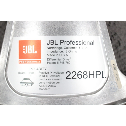 JBL 2268HPL 351210-003X 18 Neo Woofer - 4