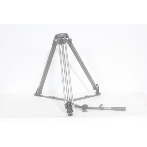 Libec T58 65mm Aluminum 1-Stage Tripod + Pan Handle Needs Repair w Carrying Case - 1