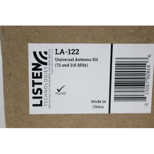 Listen Technologies LA-122 Universal Antenna Kit 72 and 216 MHz in Original Box - 8