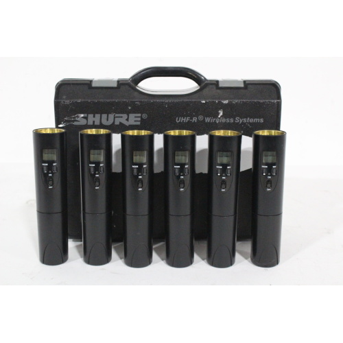 Lot of 6 Shure ULX2-M1 Handheld Transmitter 662-698 MHz w Shure Carrying Case No Capsule - 1