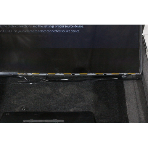 Samsung UN48JU6400FXZA TV Display Monitor Damaged Bezel in Wheeled Hard Case - 3