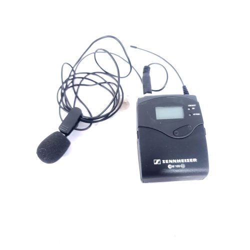 Sennheiser SK100 G3 Bodypack Transmitter 566 - 608 MHz w Lavalier Microphone - 1