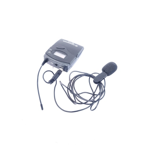 Sennheiser SK100 G3 Bodypack Transmitter 566 - 608 MHz w Lavalier Microphone - 2