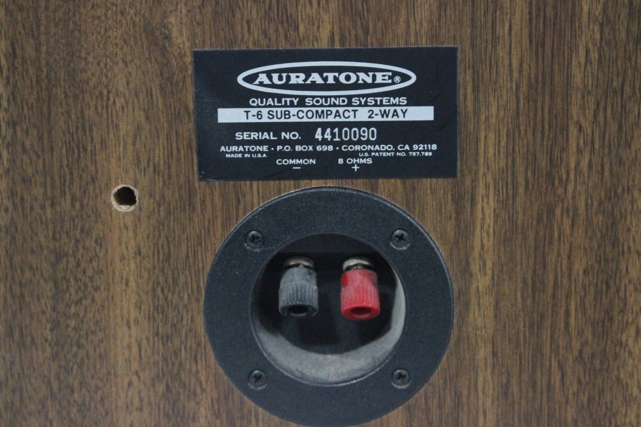 Auratone T-6 Sub-Compact 2-Way Passive Studio Monitor