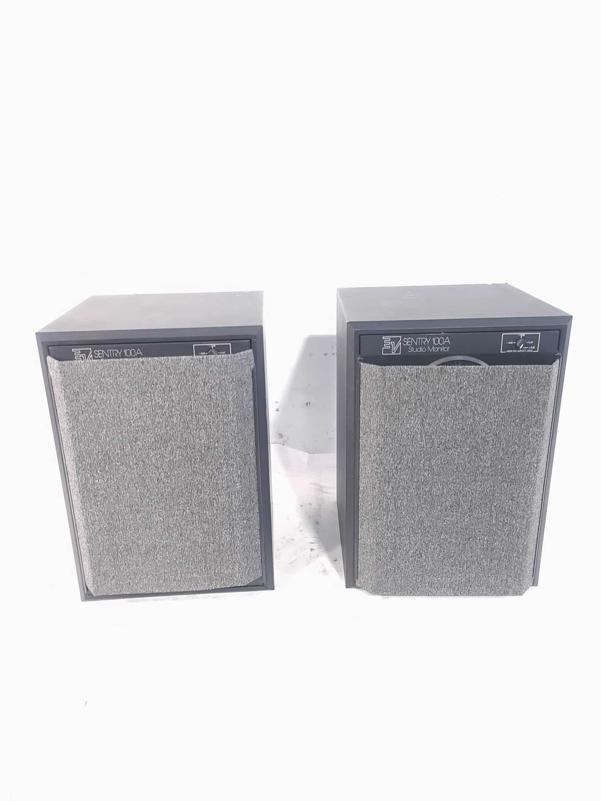 (2) Electro-Voice EV Sentry 100A 25W Passive Studio Monitors w/ Attached  Ball Mount Hardware