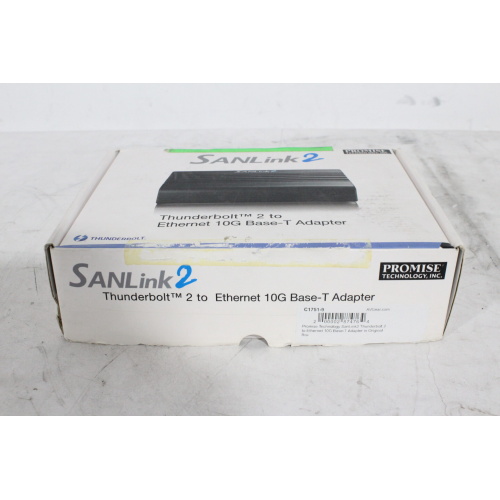 Promise Technology SanLink2 Thunderbolt 2 to Ethernet 10G Base-T Adapter in Original Box - 10